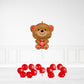 Bear Valentines Day Balloon