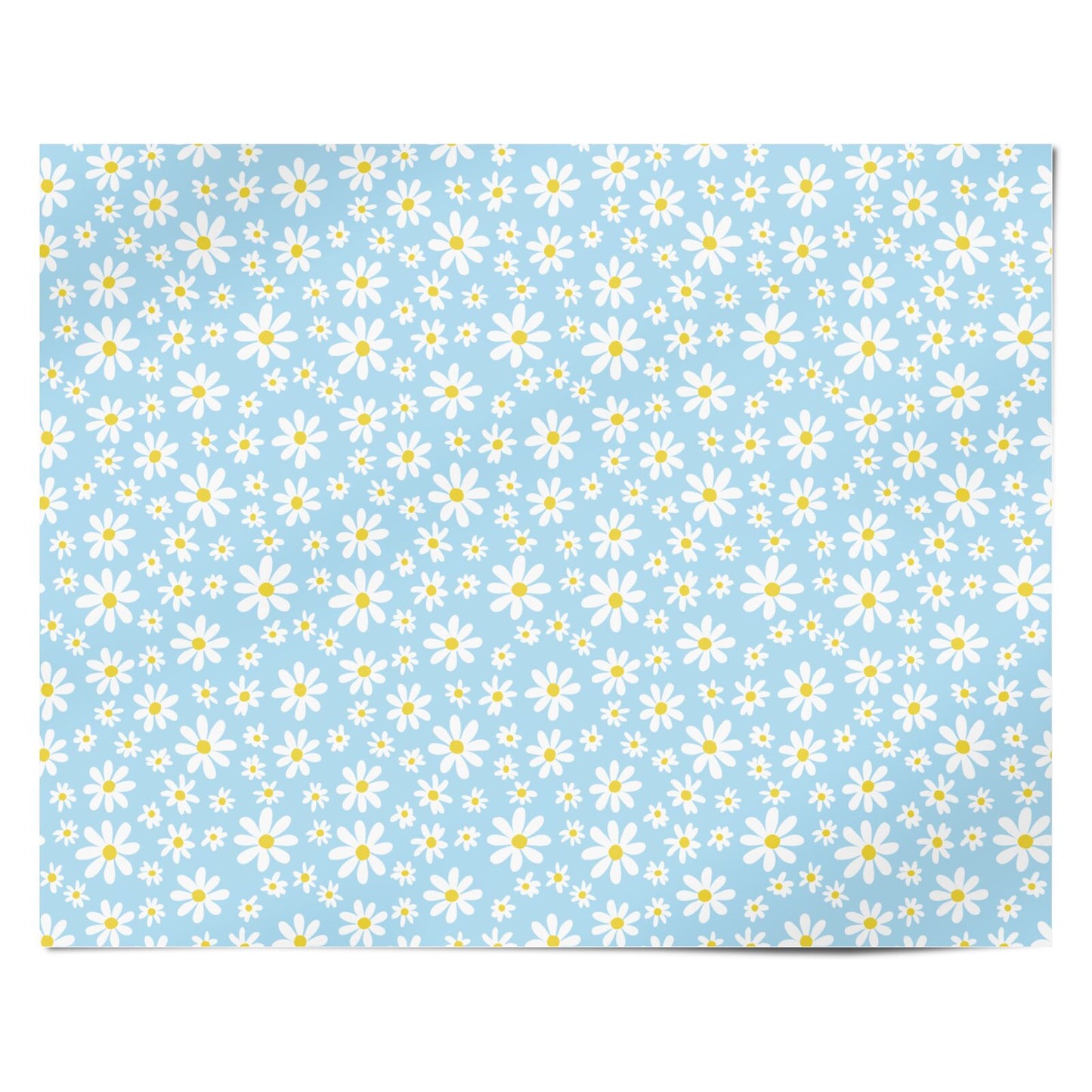 Blue Skies Daisy Personalised Wrapping Paper Alternative