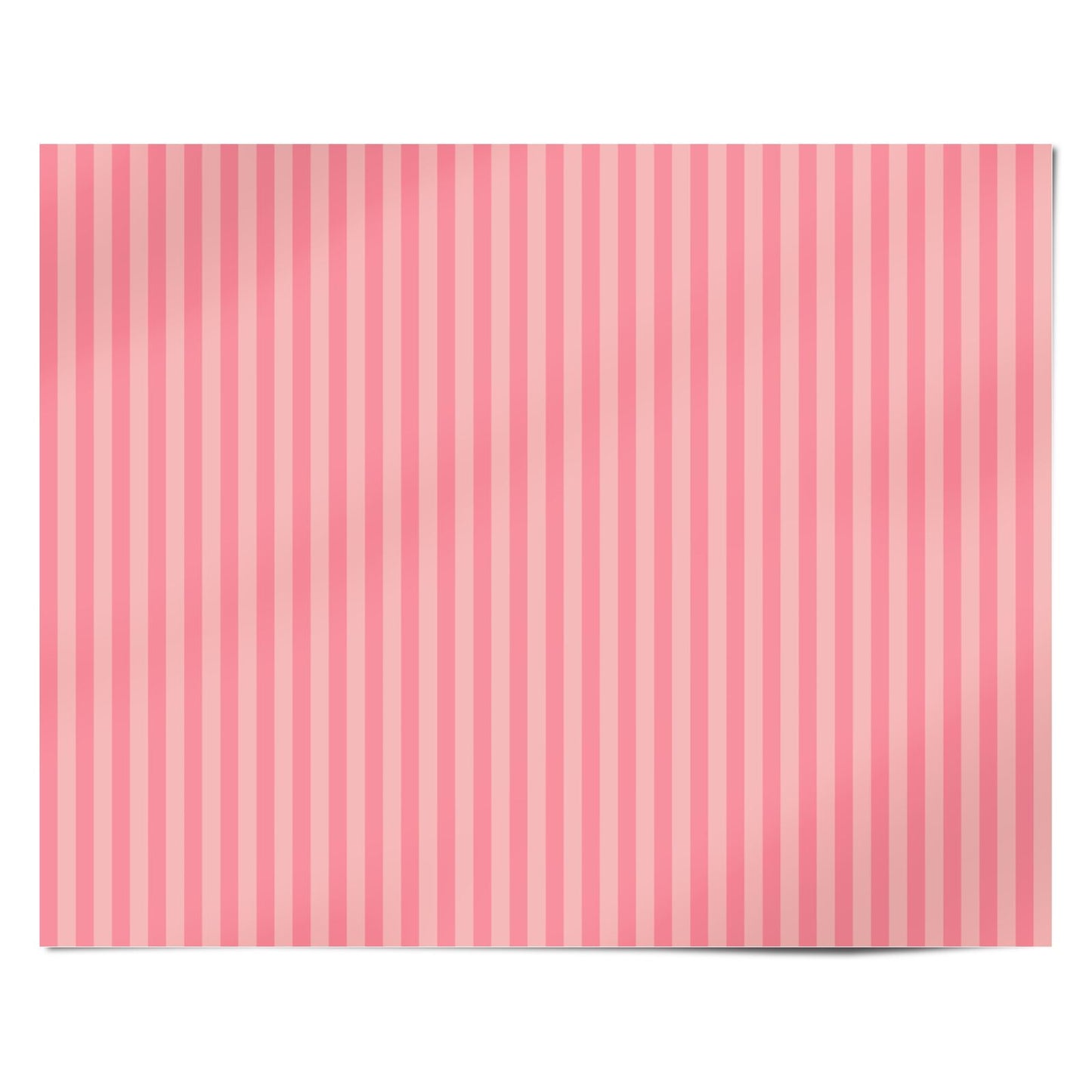 Blush Pink Striped Personalised Wrapping Paper Alternative
