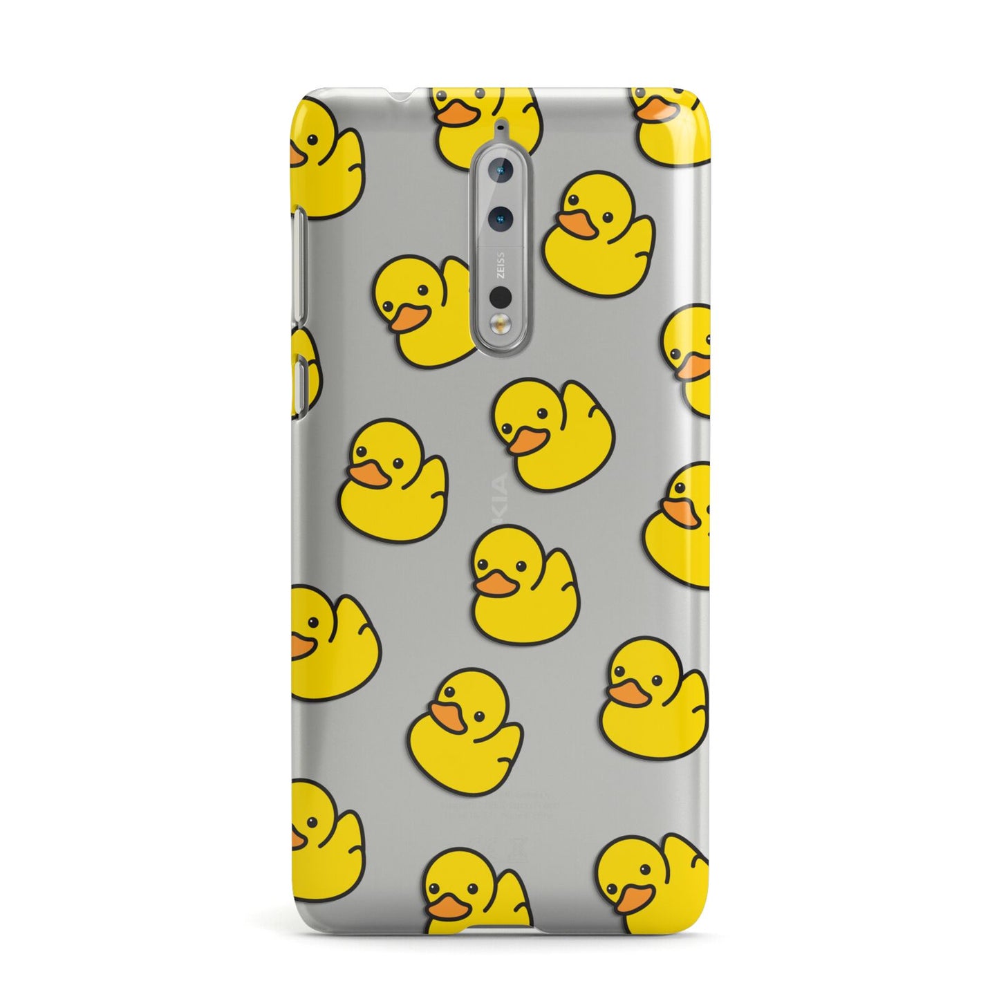 Bright Yellow Rubber Duck Pattern Nokia Case