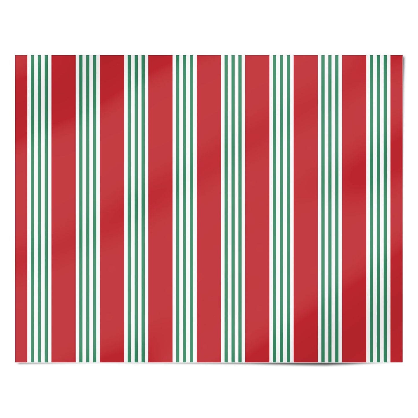 Candy Cane Stripe Christmas Personalised Wrapping Paper Alternative