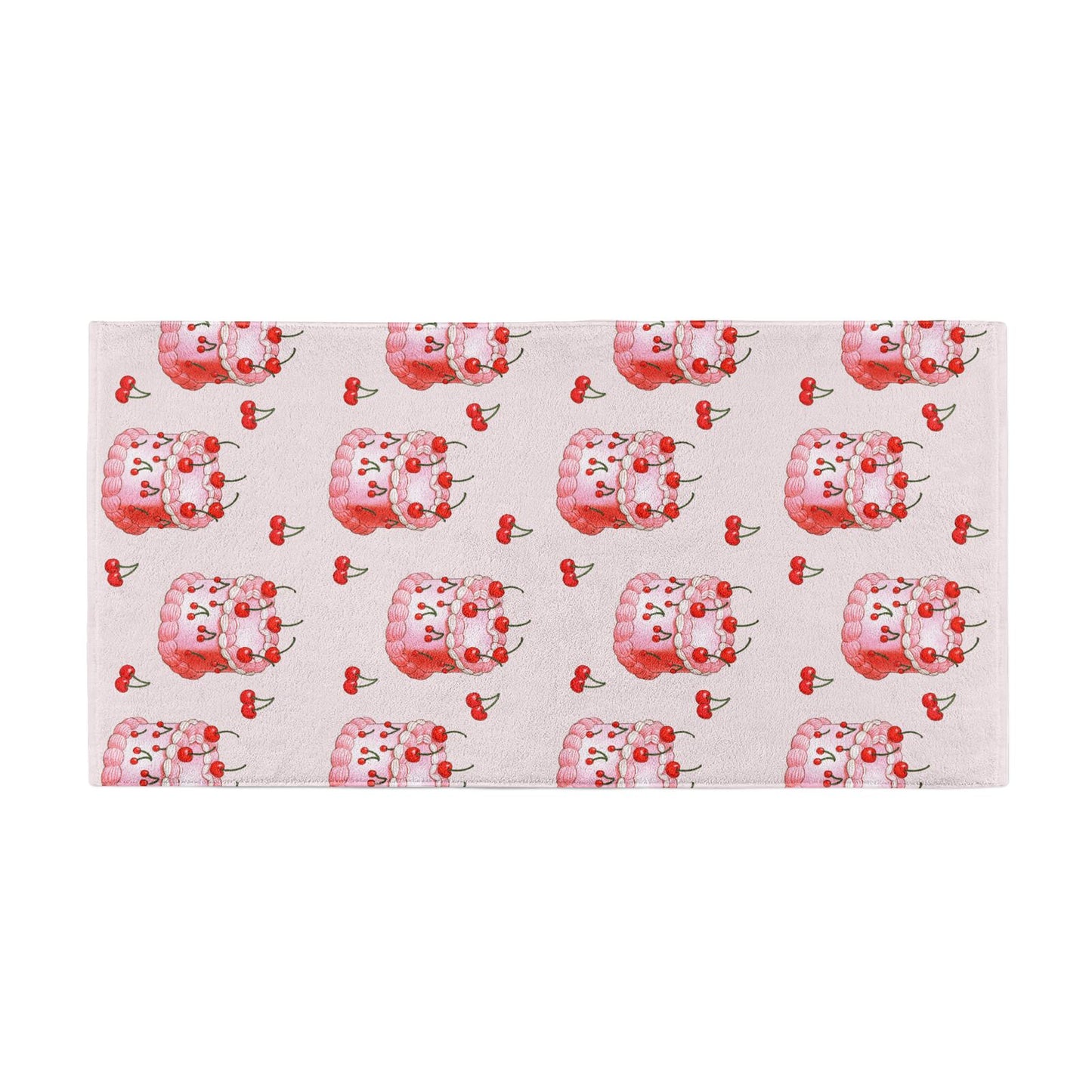 Cherry Cake Party Beach Towel Alternative Image