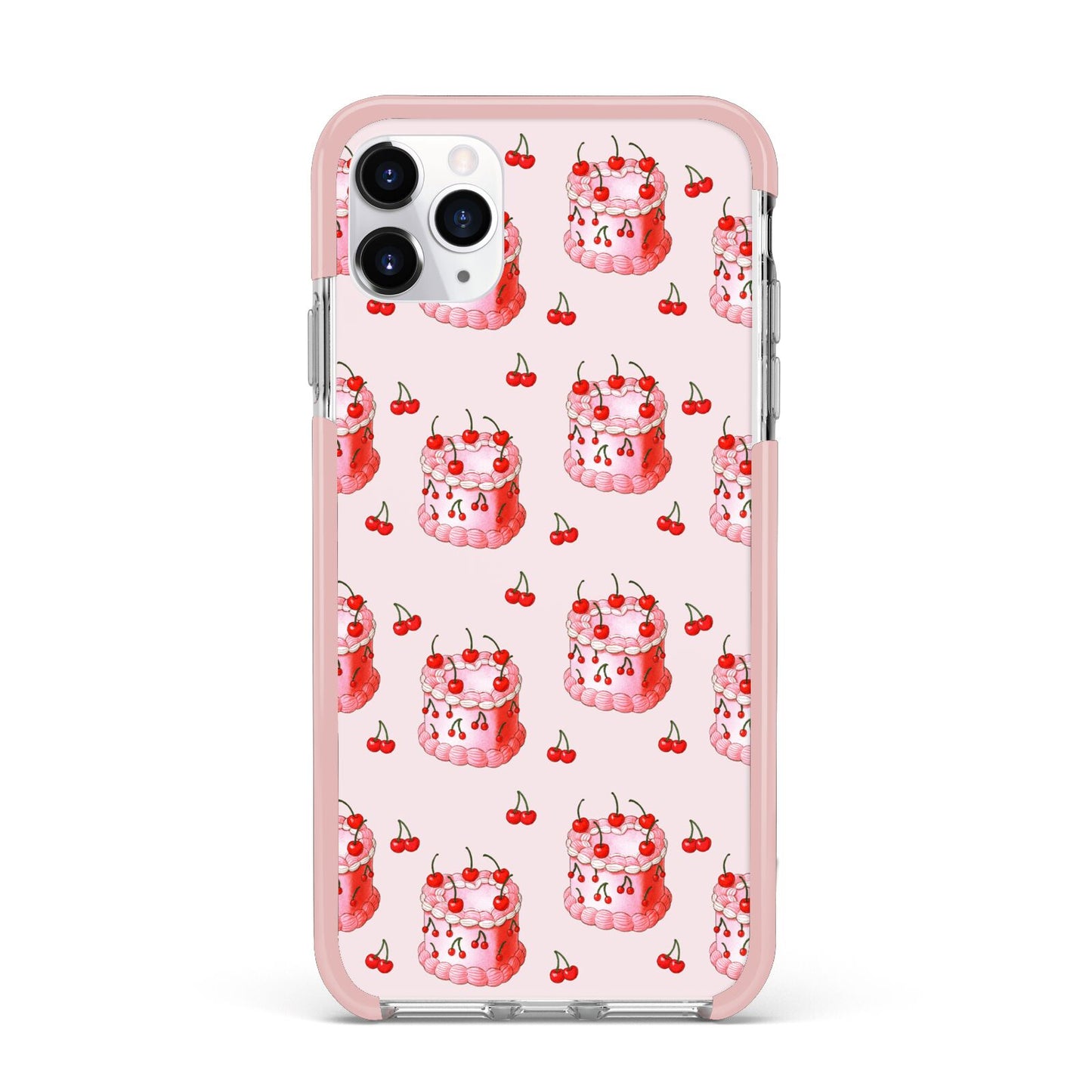 Cherry Cake Party iPhone 11 Pro Max Impact Pink Edge Case
