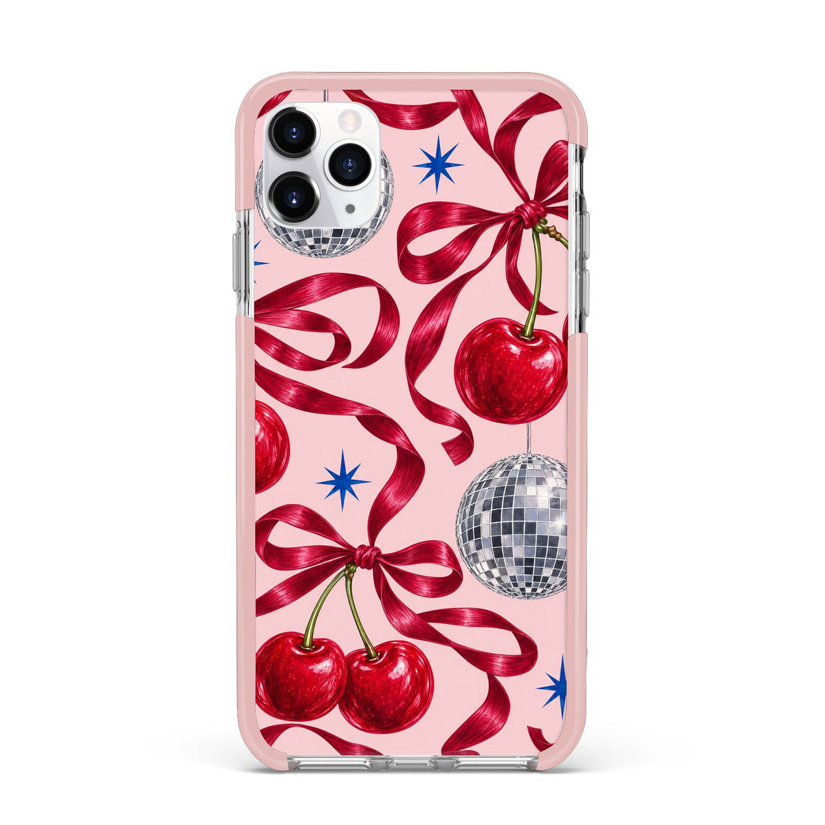 Cherry Disco iPhone 11 Pro Max Impact Pink Edge Case