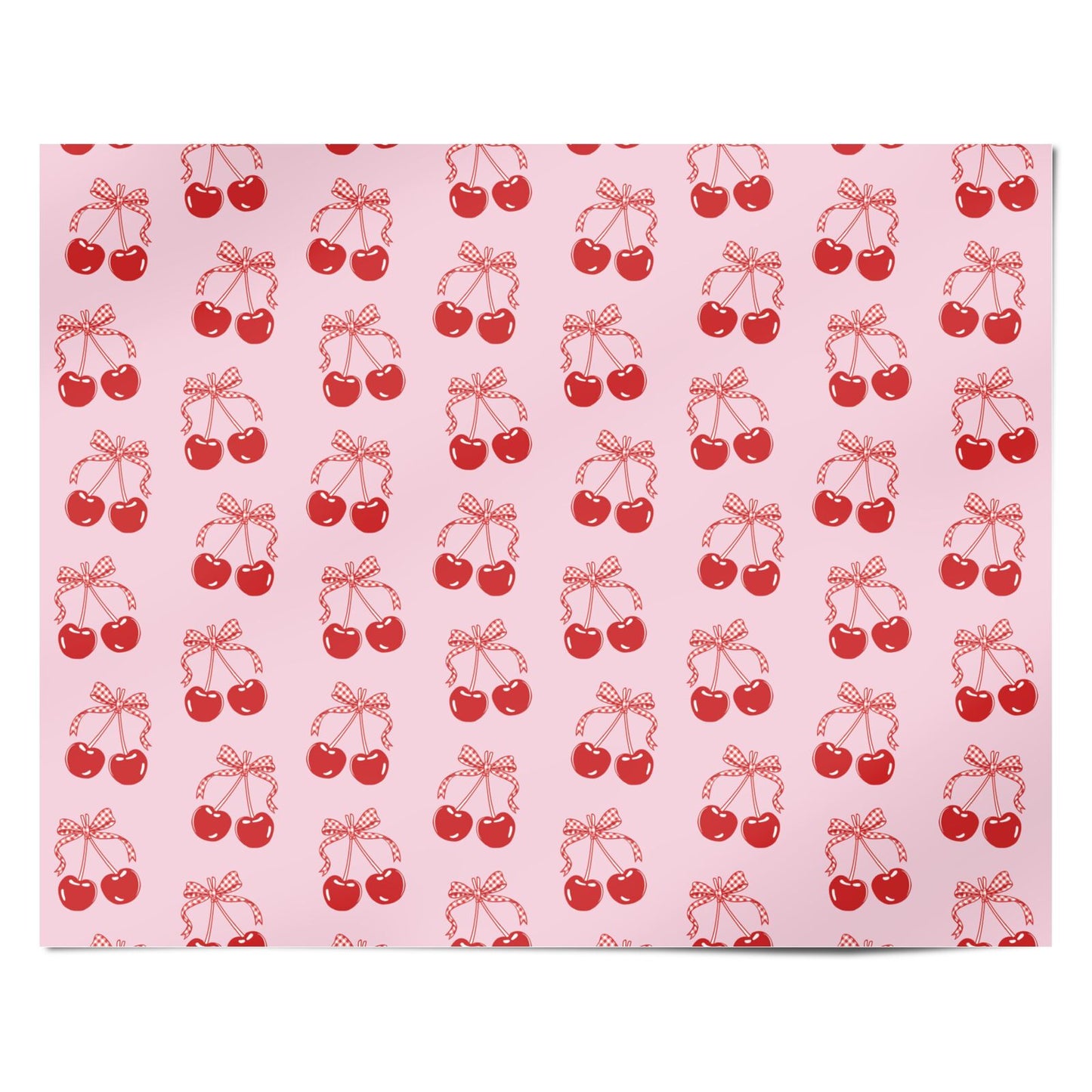 Cherry Sweet Personalised Wrapping Paper Alternative