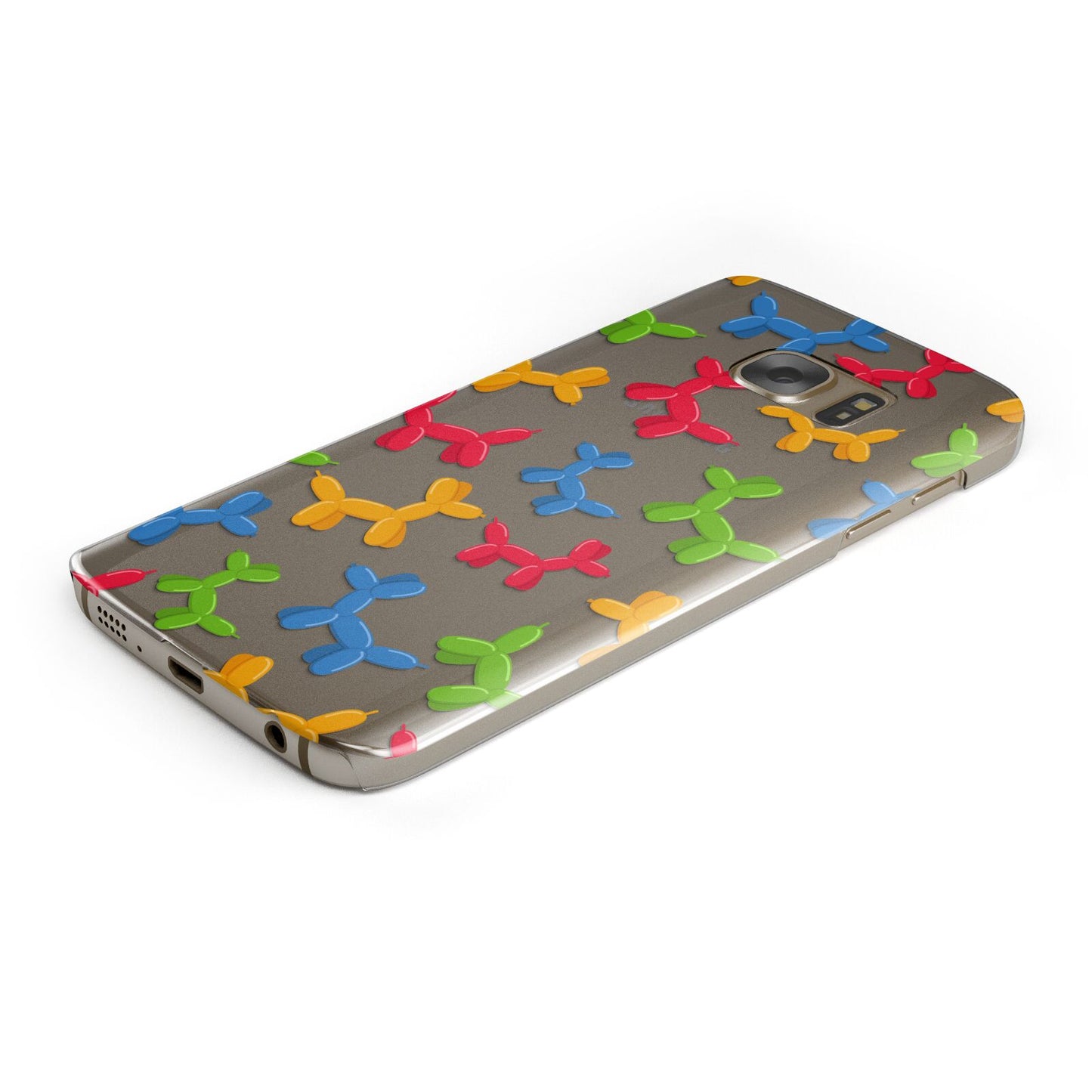 Colourful Balloon Animal Protective Samsung Galaxy Case Angled Image