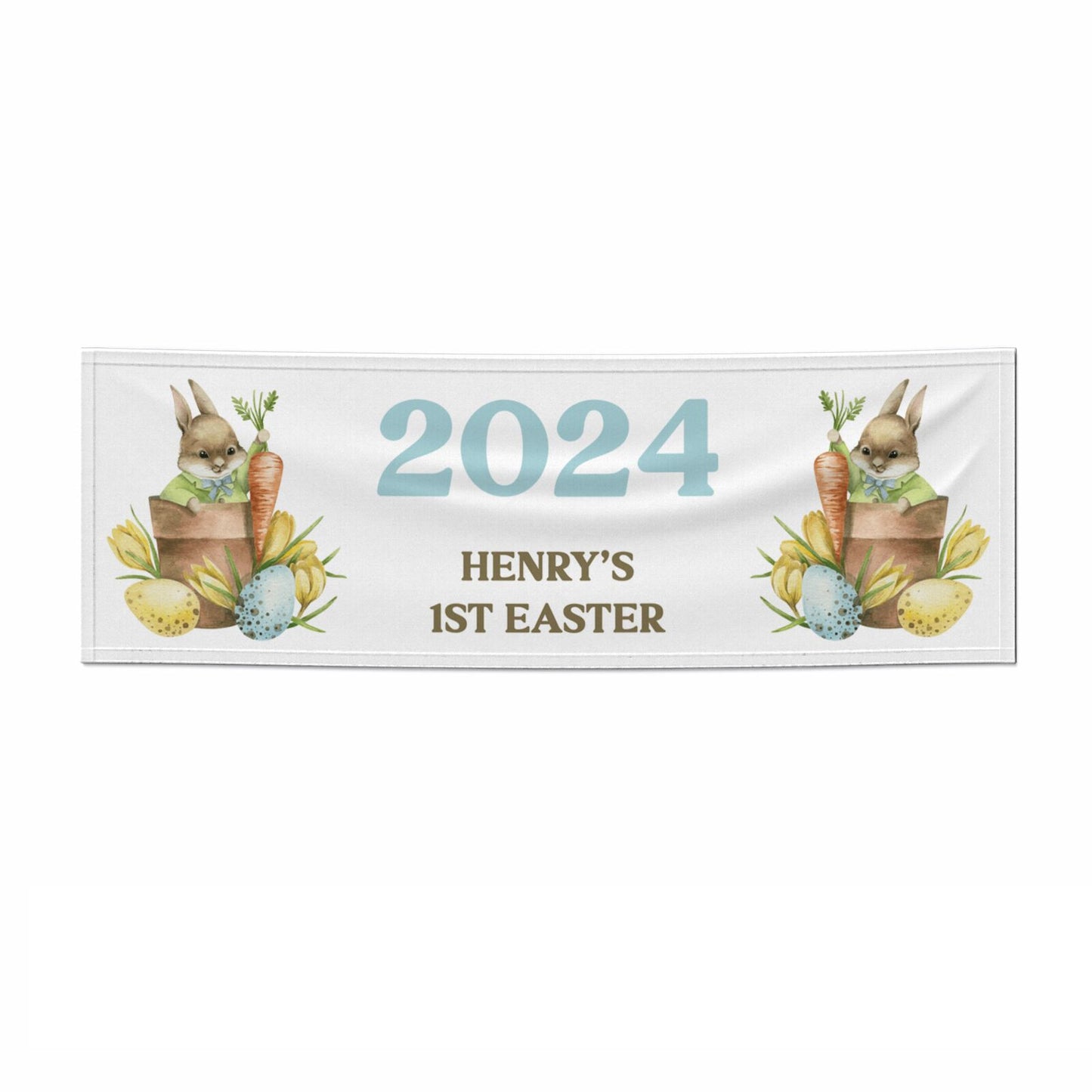 Custom 1st Easter 3x1 Paper Banner