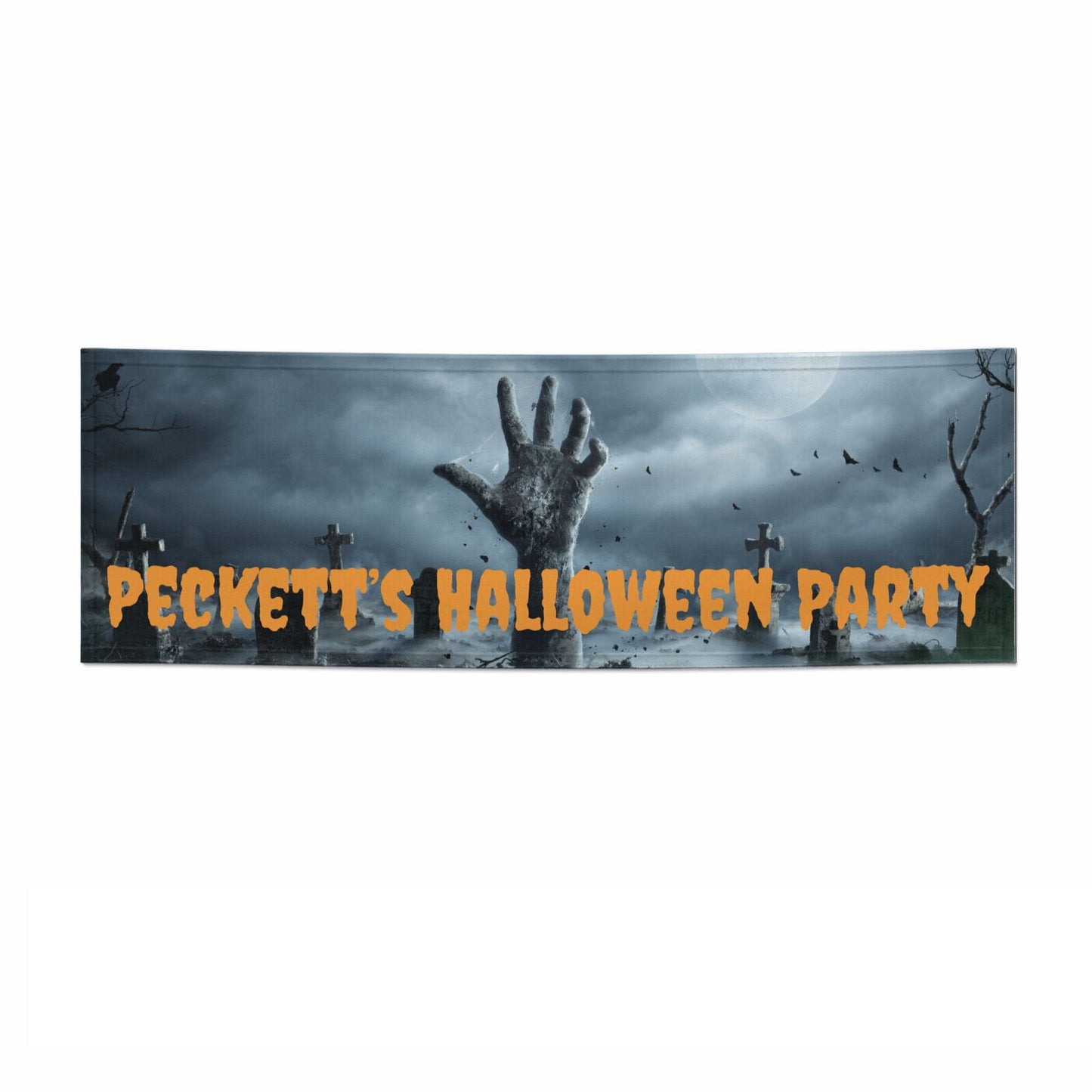 Custom Halloween 3x1 Paper Banner