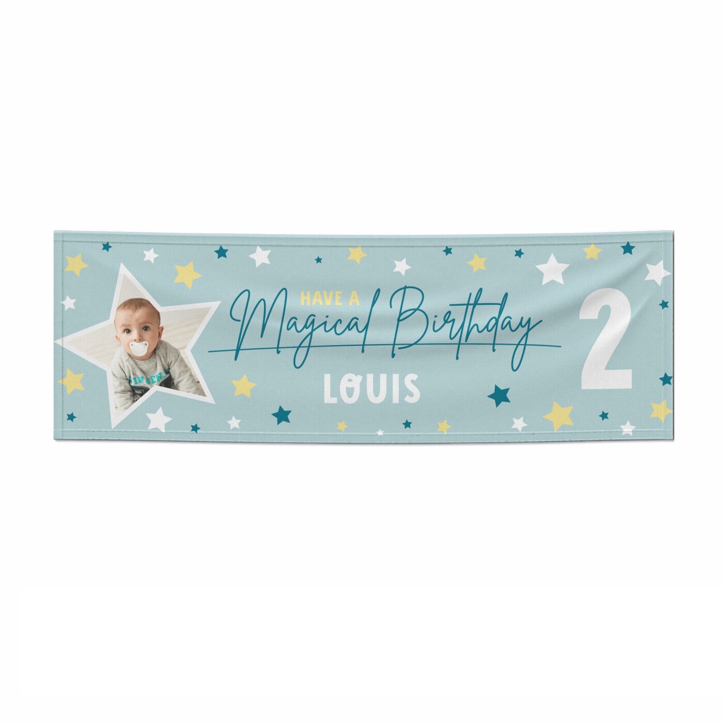 Custom Happy Birthday 3x1 Paper Banner