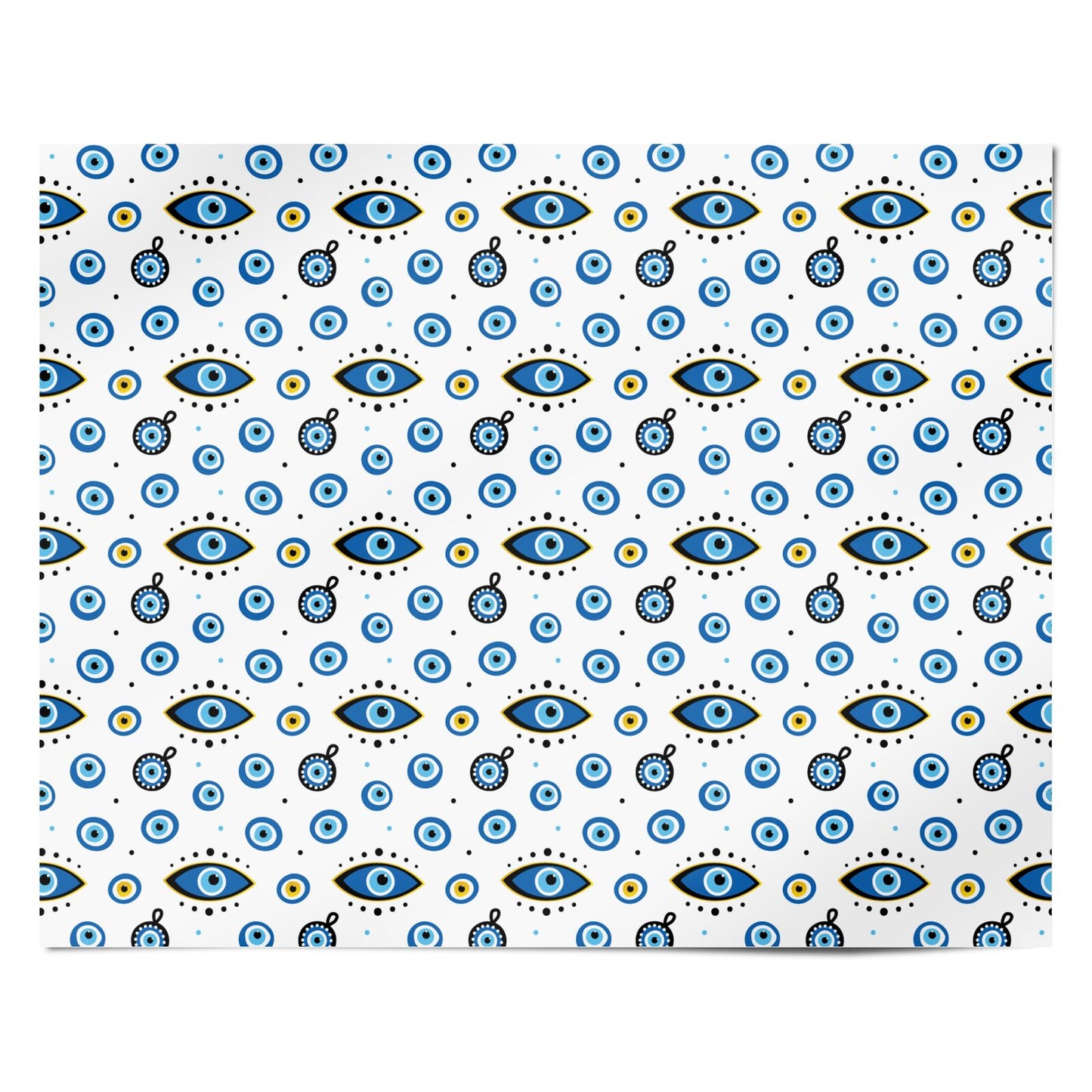 Evil Eye Protection Pattern Personalised Wrapping Paper Alternative