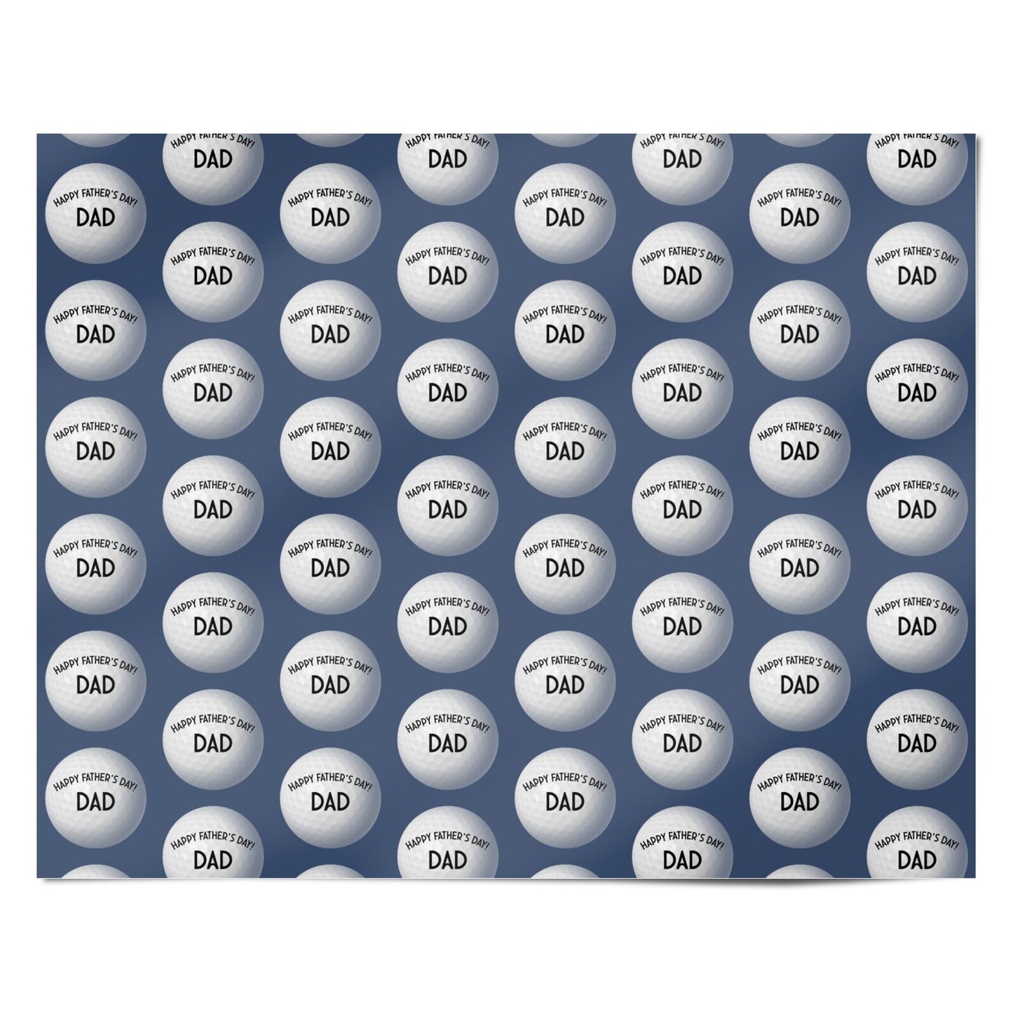 Fathers Day Golf Personalised Wrapping Paper Alternative