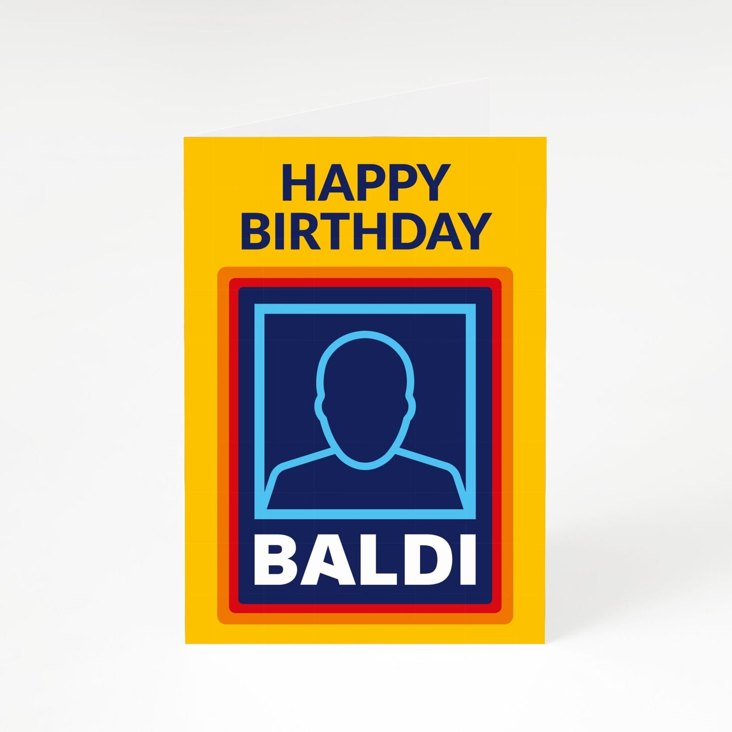 Funny Baldi Birthday A5 Greetings Card