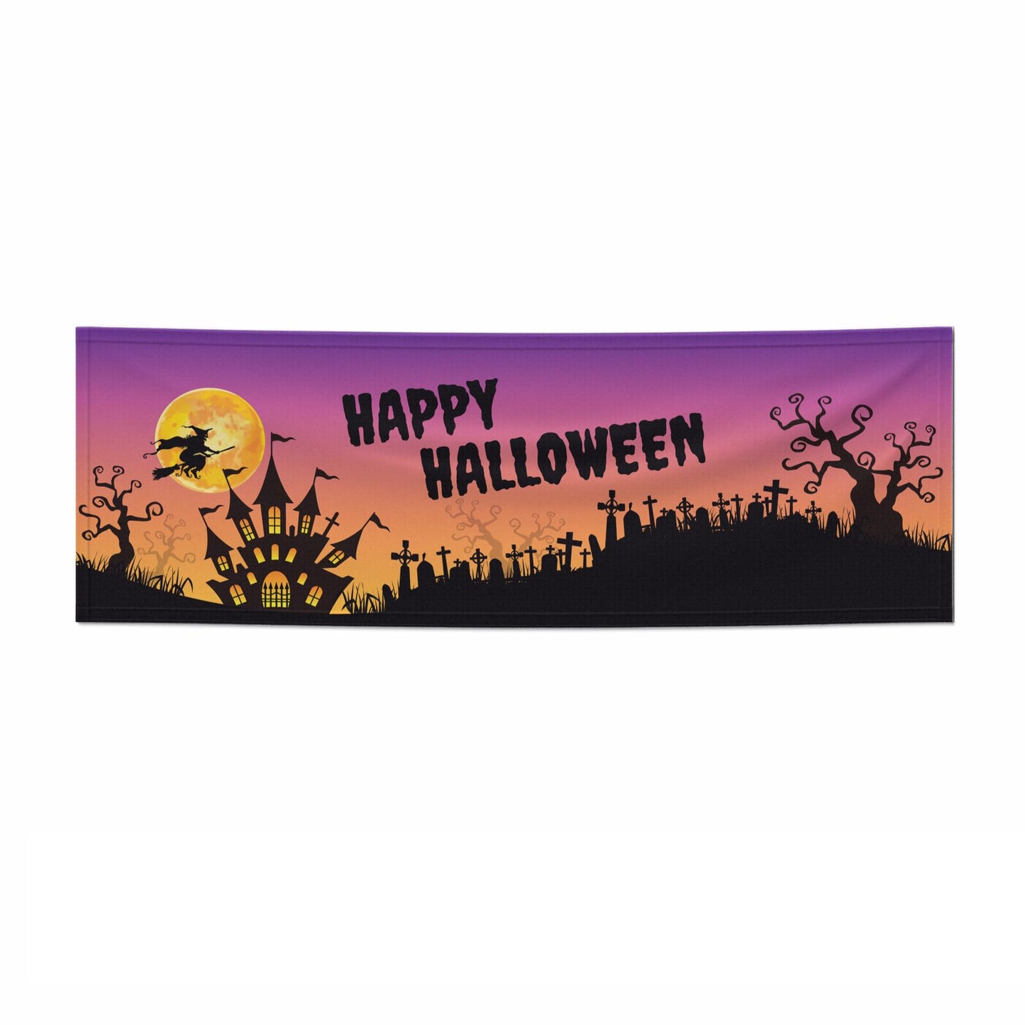 Happy Halloween Witch 3x1 Paper Banner