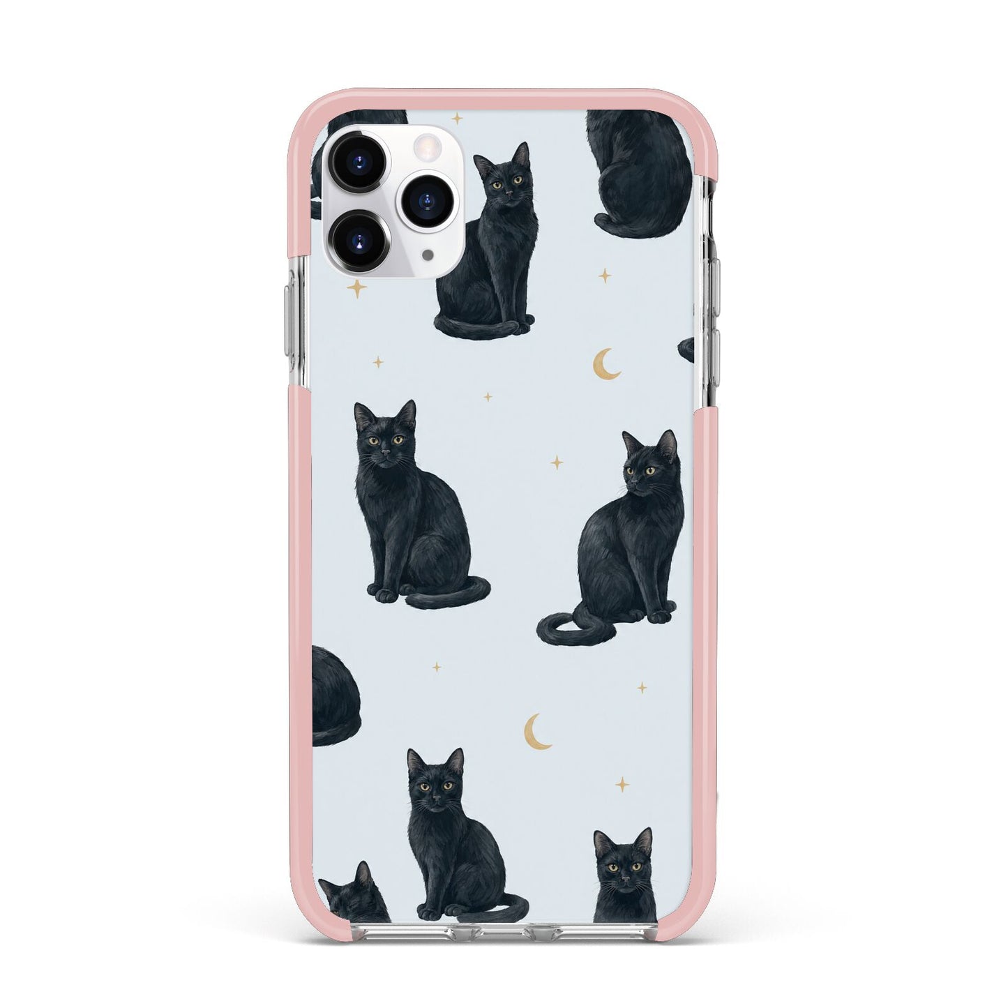 Moonlit Mews iPhone 11 Pro Max Impact Pink Edge Case