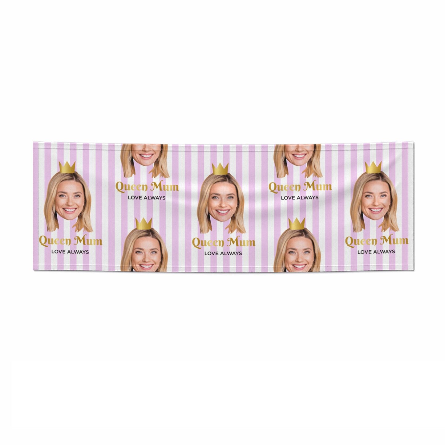 Mothers Day Photo Face 3x1 Paper Banner
