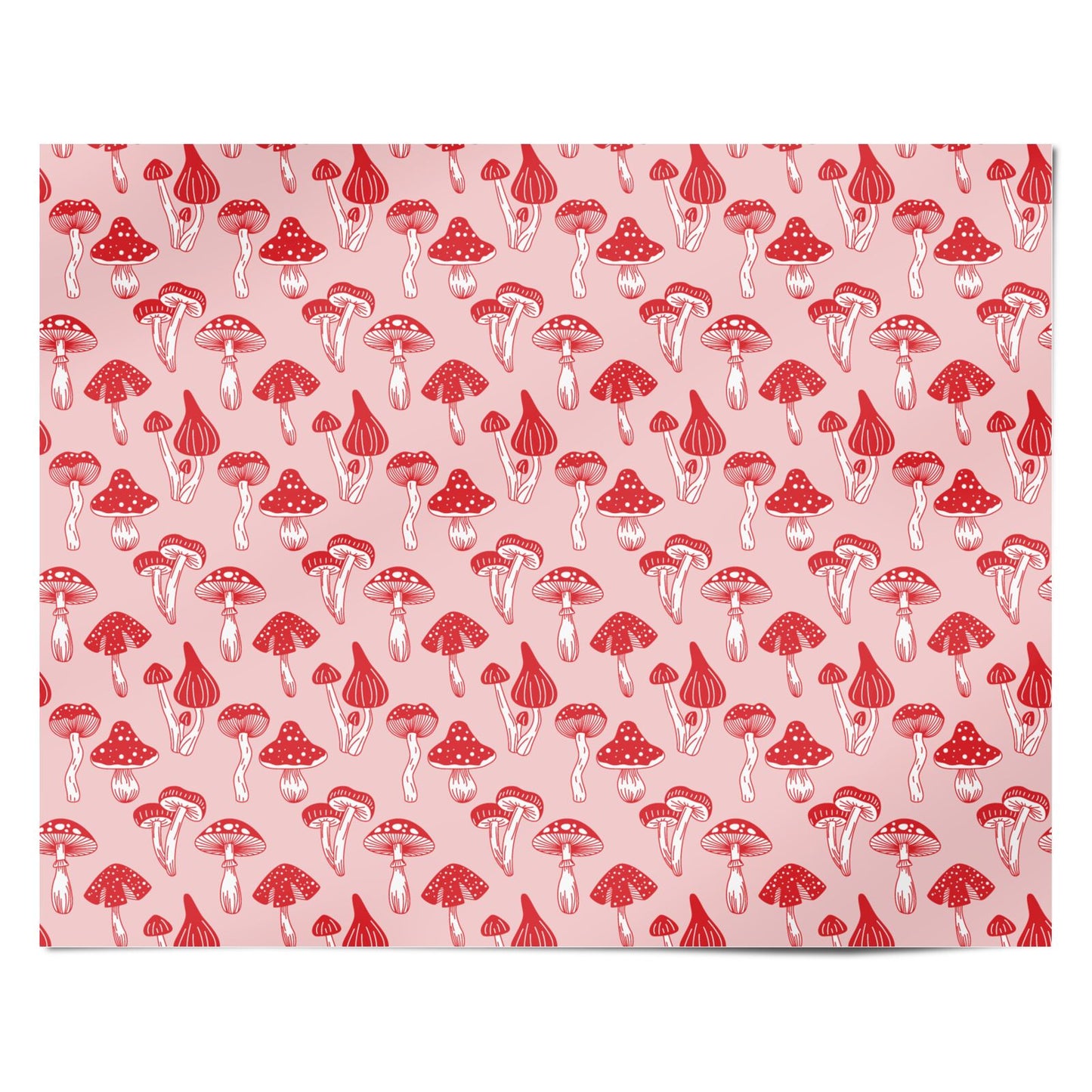 Mushroom Meadow Personalised Wrapping Paper Alternative