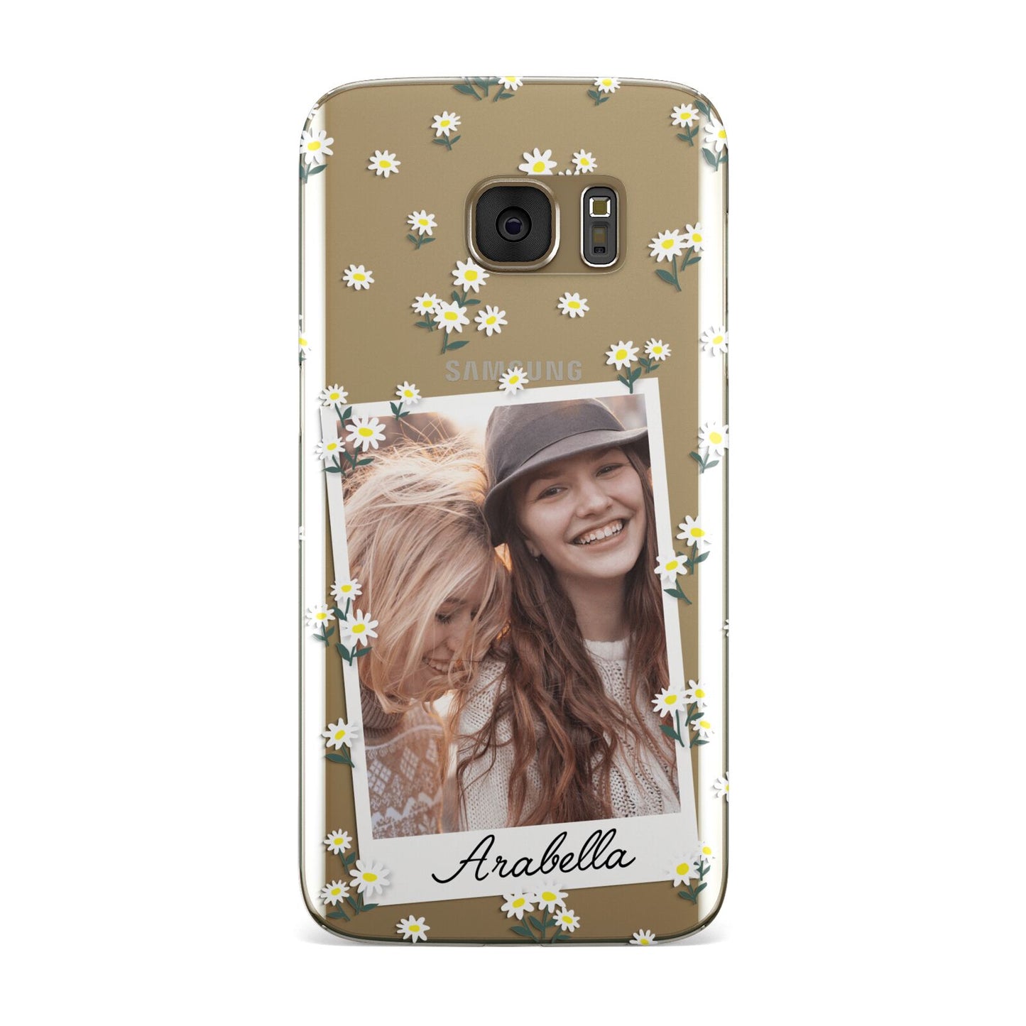 Personalised Daisy Photo Frame Design Samsung Galaxy Case