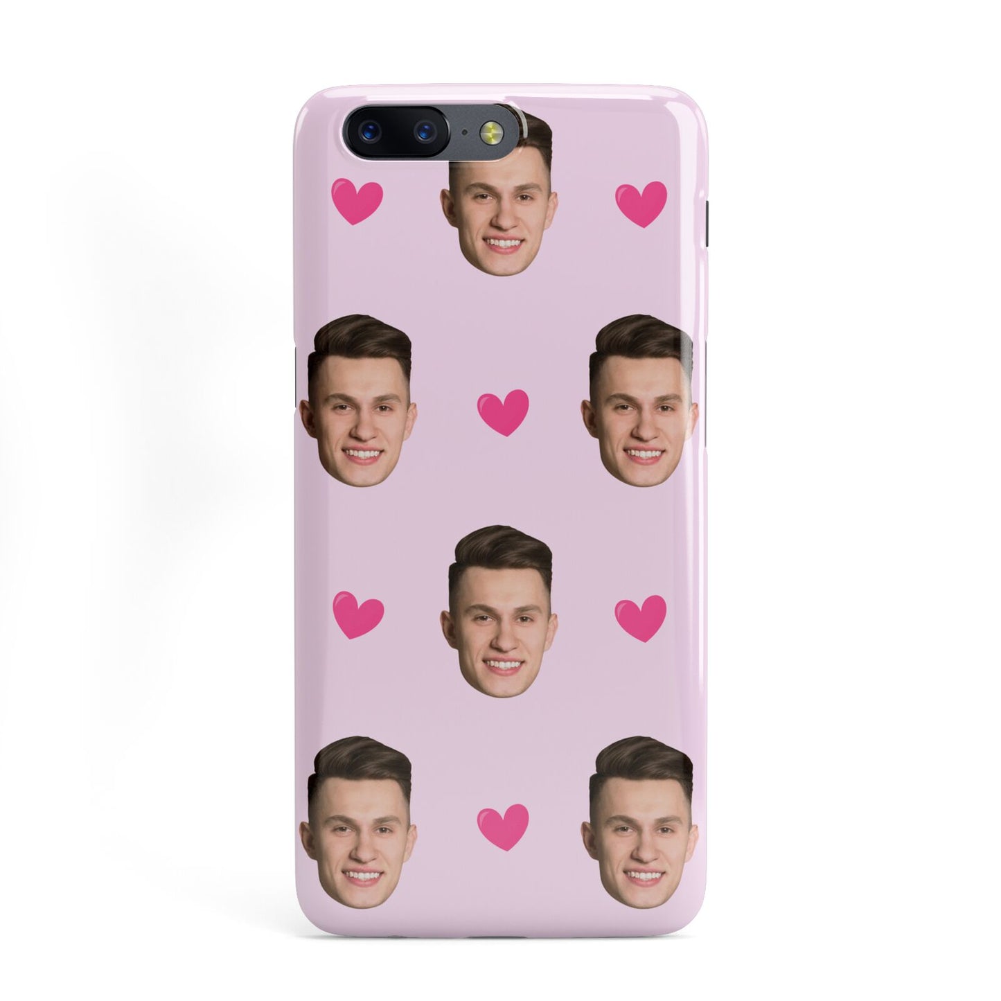 Personalised Face and Heart Photo Pattern OnePlus Case