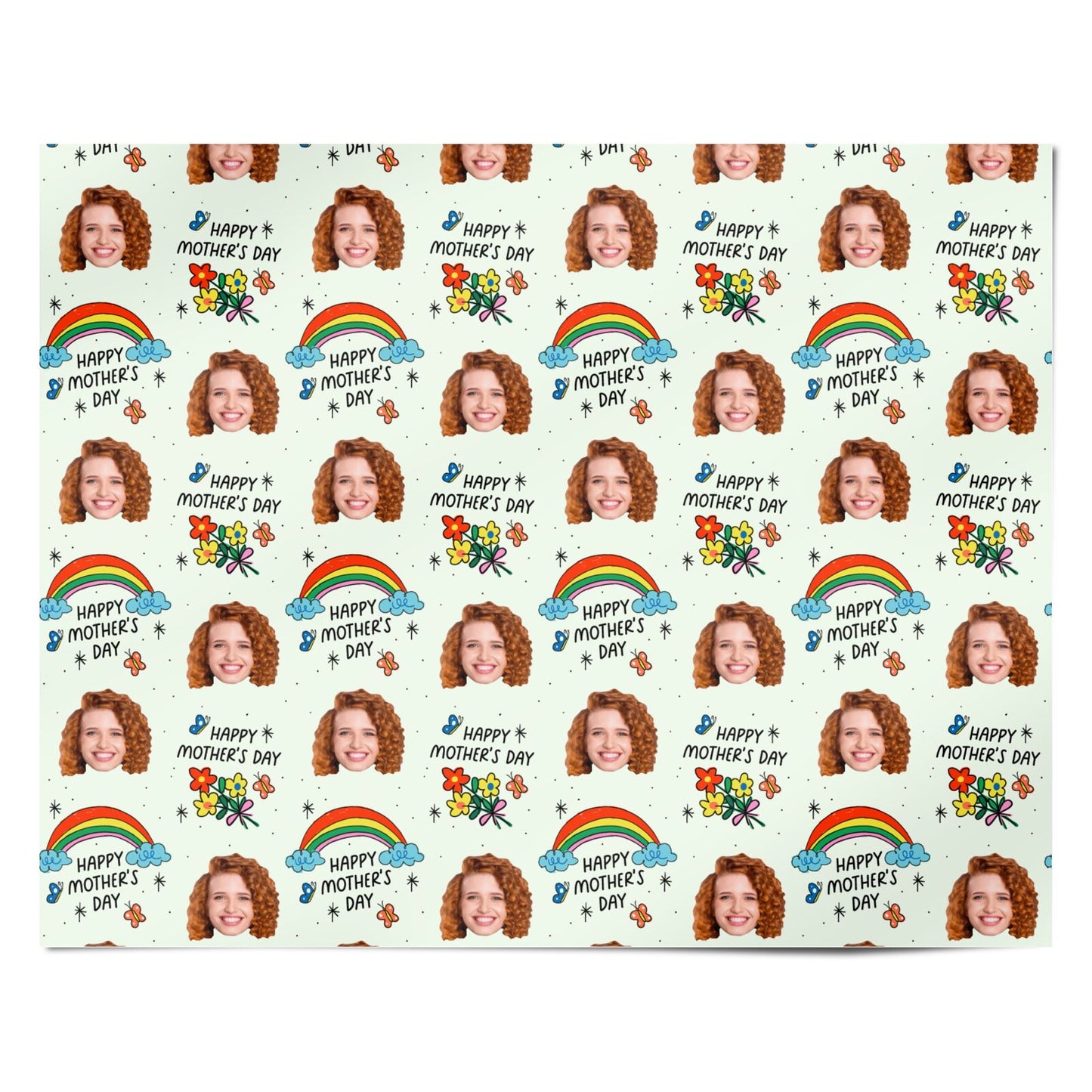 Personalised Happy Mothers Day Photo Design Personalised Wrapping Paper Alternative