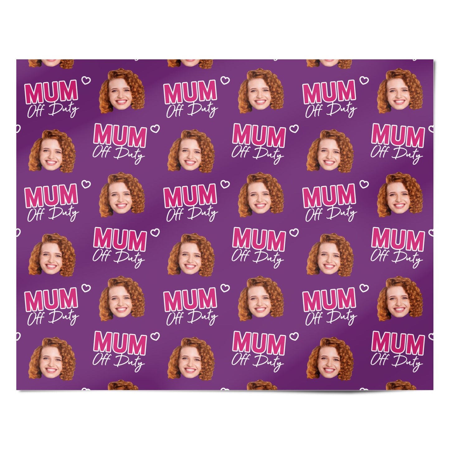Personalised Mum Off Duty Photo Design Personalised Wrapping Paper Alternative