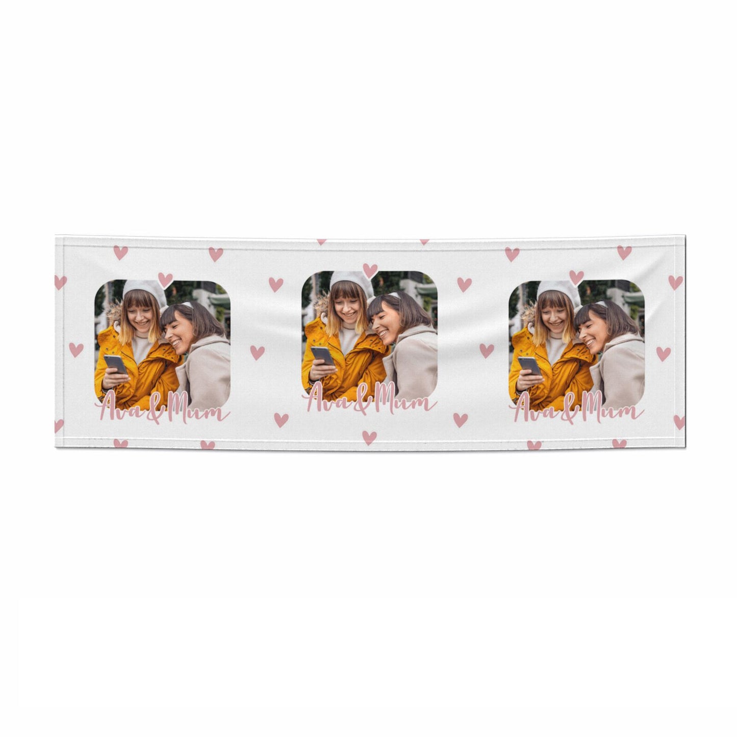 Personalised Mummy Photo Upload 3x1 Paper Banner