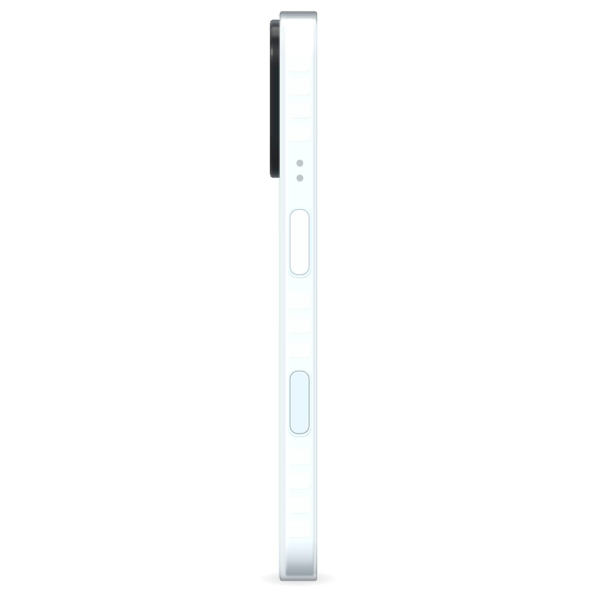 Photo with Text Star Pattern iPhone 18 Pro Max Black Impact Pre order Case Lateral Angle on Silver phone