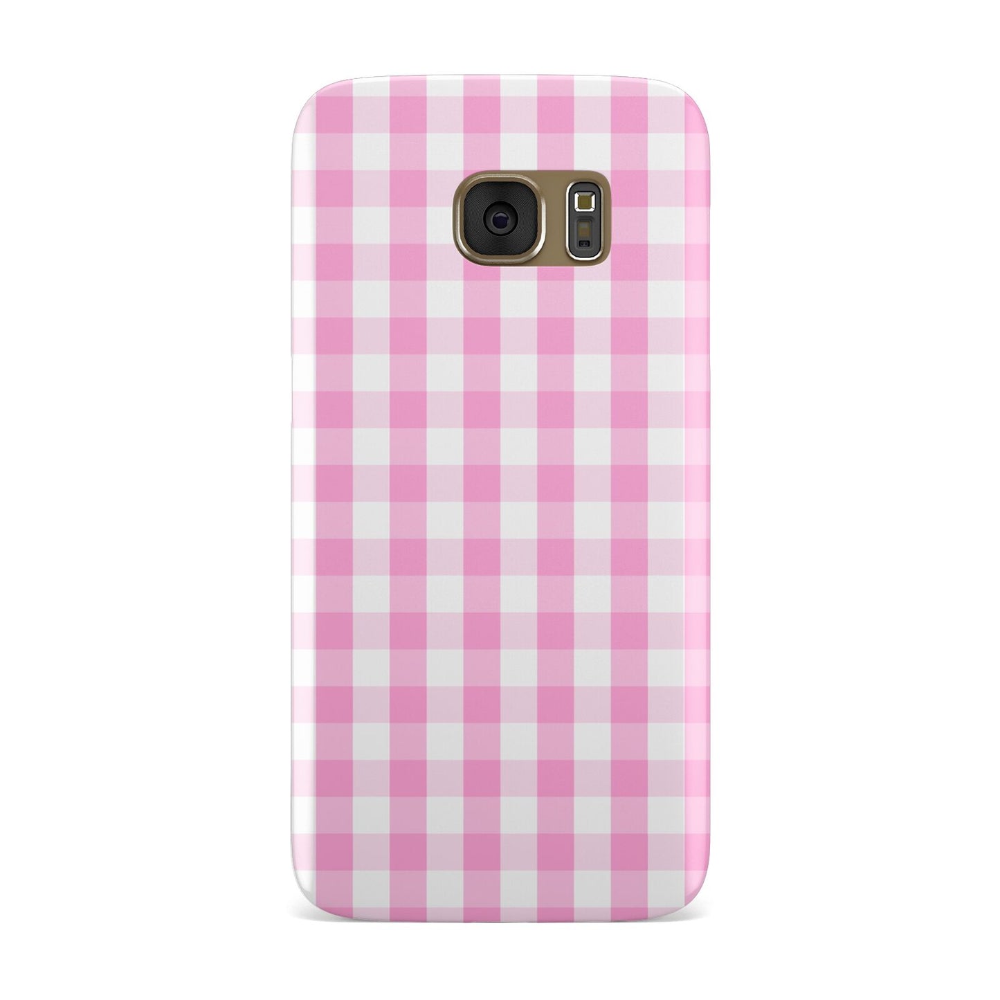 Pink Gingham Check Samsung Galaxy Case