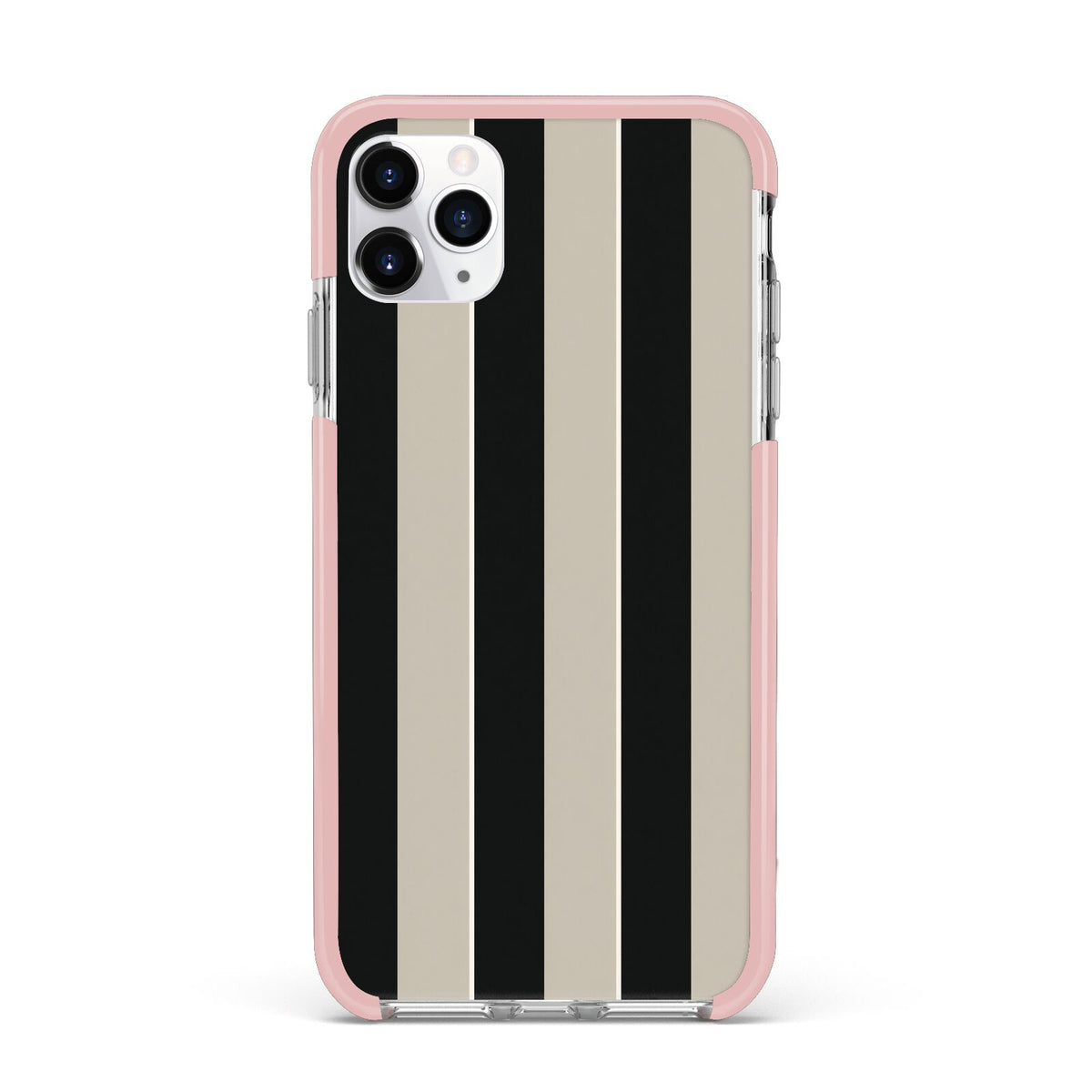 Studio Stripe iPhone 11 Pro Max Impact Pink Edge Case