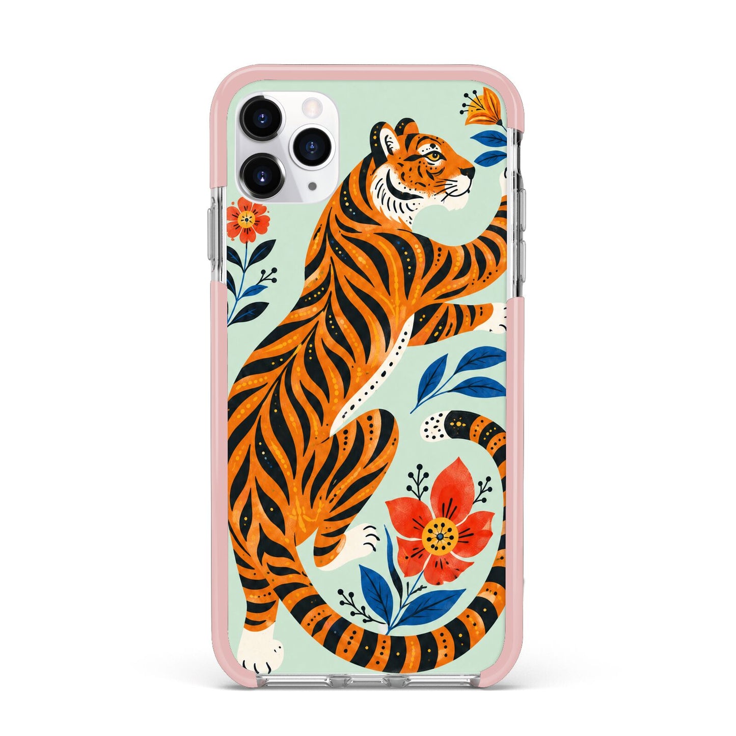 Tiger Reverie iPhone 11 Pro Max Impact Pink Edge Case