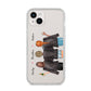 3 Best Friends with Names iPhone 14 Plus Clear Tough Case Starlight