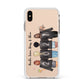 4 Best Friends with Names Apple iPhone Xs Max Impact Case White Edge on Gold Phone