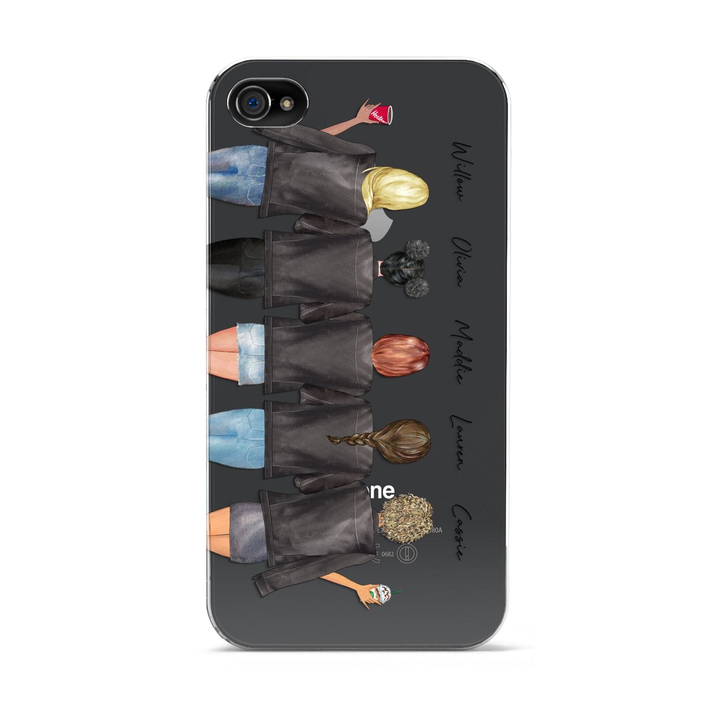 5 Best Friends with Names Apple iPhone 4s Case