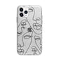 Abstract Face Apple iPhone 11 Pro in Silver with Bumper Case