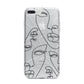 Abstract Face iPhone 7 Plus Bumper Case on Silver iPhone