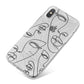 Abstract Face iPhone X Bumper Case on Silver iPhone