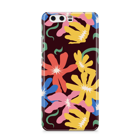 Abstract Flowers Huawei P10 Phone Case