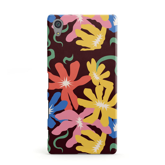 Abstract Flowers Sony Xperia Case