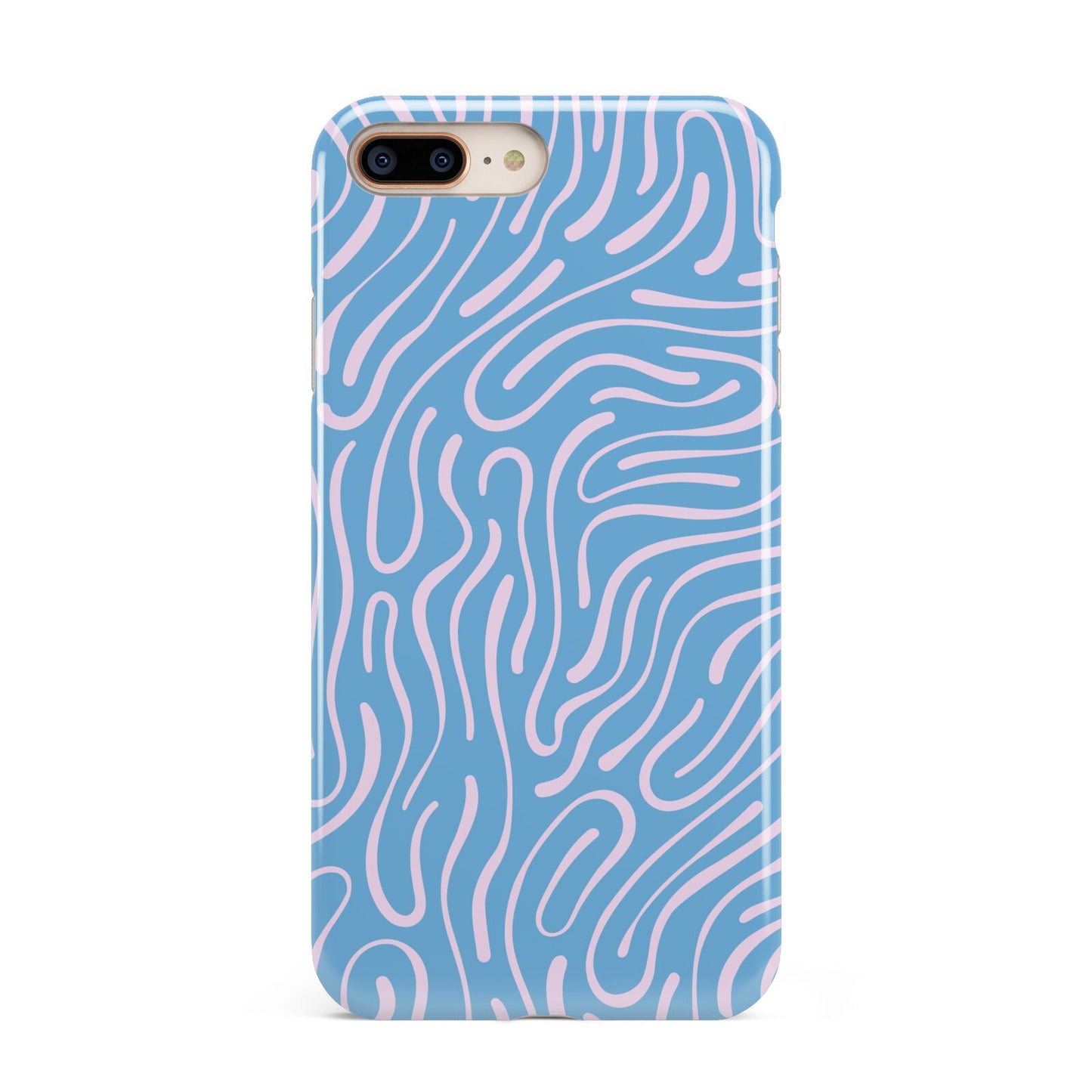 Abstract Ocean Pattern Apple iPhone 7 8 Plus 3D Tough Case