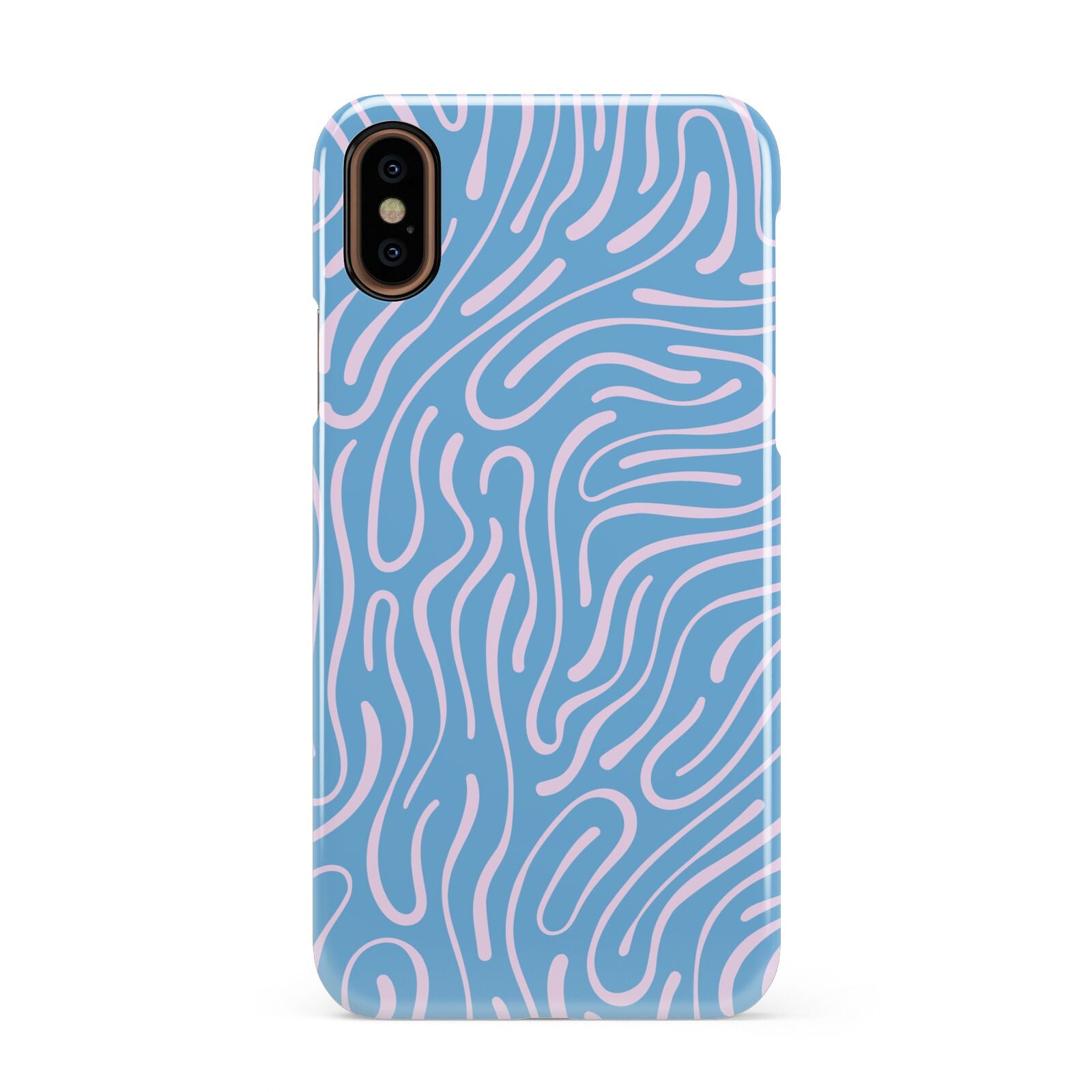 Abstract Ocean Pattern Apple iPhone XS 3D Snap Case