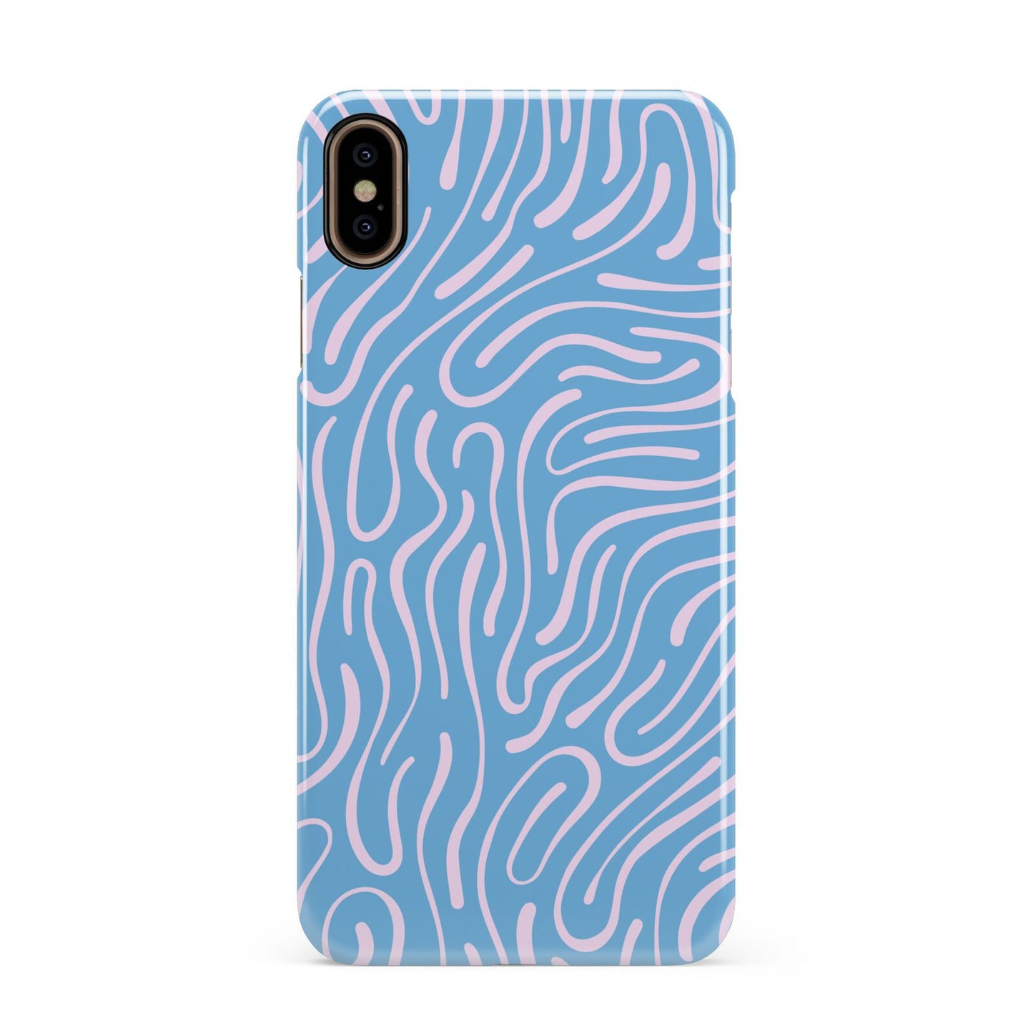 Abstract Ocean Pattern Apple iPhone Xs Max 3D Snap Case