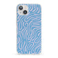 Abstract Ocean Pattern iPhone 13 Clear Bumper Case