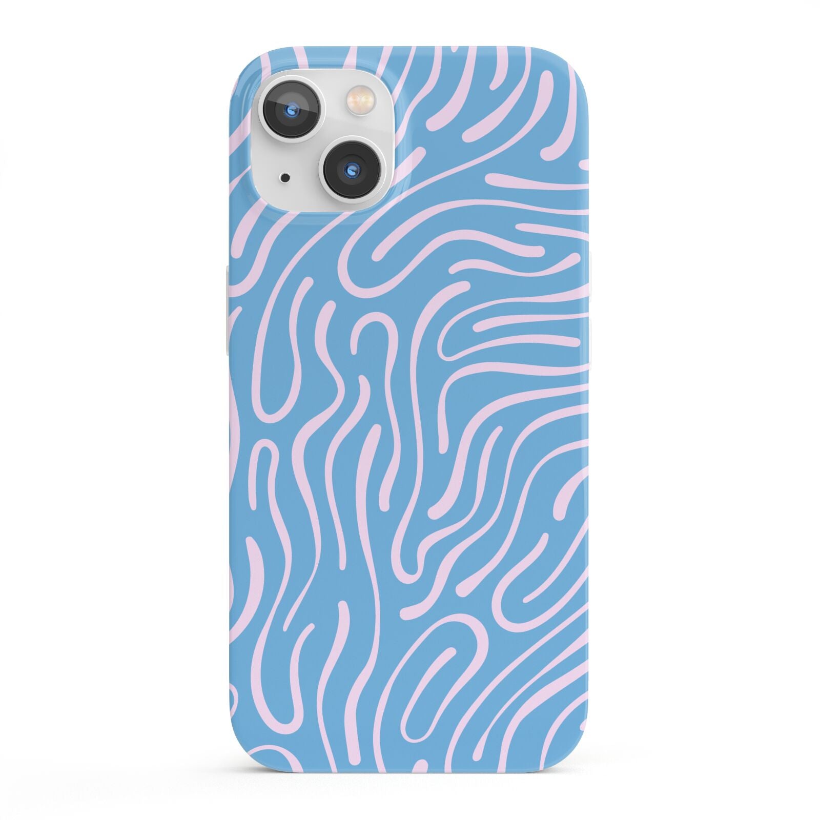 Abstract Ocean Pattern iPhone 13 Full Wrap 3D Snap Case