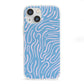 Abstract Ocean Pattern iPhone 13 Mini Clear Bumper Case