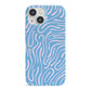 Abstract Ocean Pattern iPhone 13 Mini Full Wrap 3D Snap Case