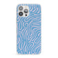Abstract Ocean Pattern iPhone 13 Pro Max Clear Bumper Case
