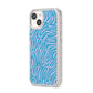 Abstract Ocean Pattern iPhone 14 Clear Tough Case Starlight Angled Image