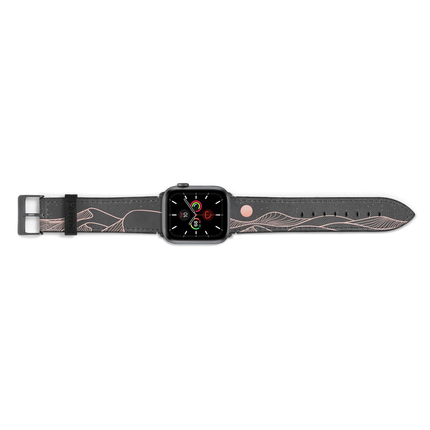 Abstract Sunset Apple Watch Strap Landscape Image Space Grey Hardware