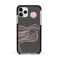Abstract Sunset Apple iPhone 11 Pro in Silver with Black Impact Case