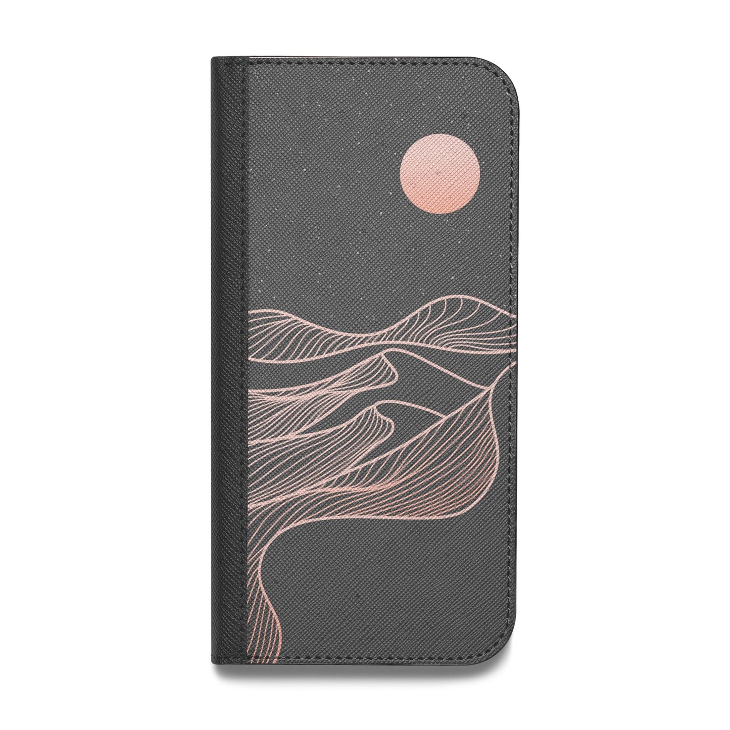 Abstract Sunset Vegan Leather Flip Samsung Case