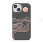 Abstract Sunset iPhone 13 Mini Clear Bumper Case